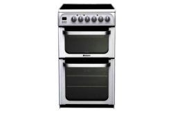 Hotpoint HUE52PS Double Electric Cooker - White.
